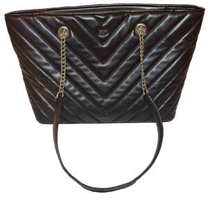 DKNY VERONICA MD PADDED TOTE BNWT, Padded Black Leather 1size👜